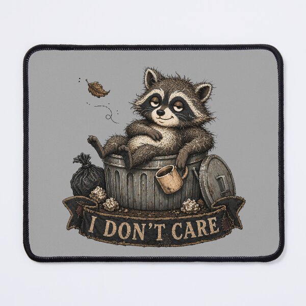 Item preview, I Don’t Care Trash Panda designed and sold by olosra.