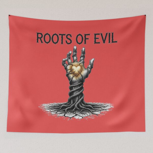 Item preview, Roots of Evil – Dark Gothic Hand and Glowing Golden Heart Surreal Art designed and sold by puzzell.