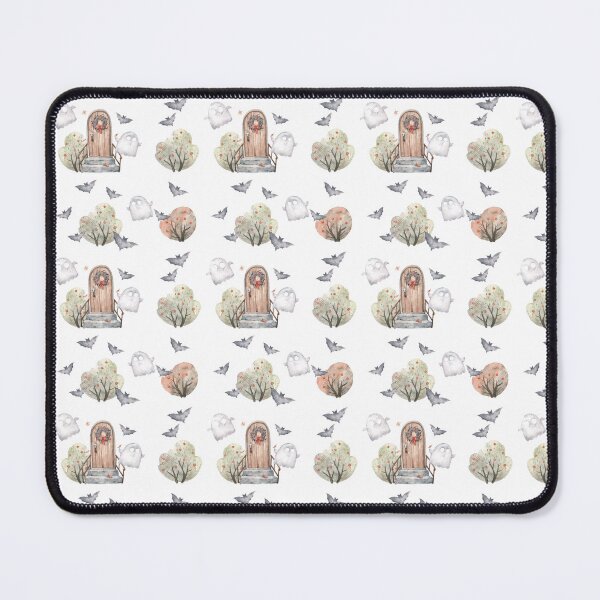 Item preview, Cute Ghost Halloween Seamless Pattern designed and sold by White Rabbit Design .
