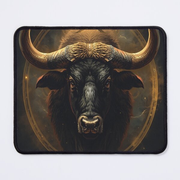 Item preview, Taurus Zodiac Epic Dark T-Shirt – Mystical Bull Astrology Shirt designed and sold by SunnyDesign82.