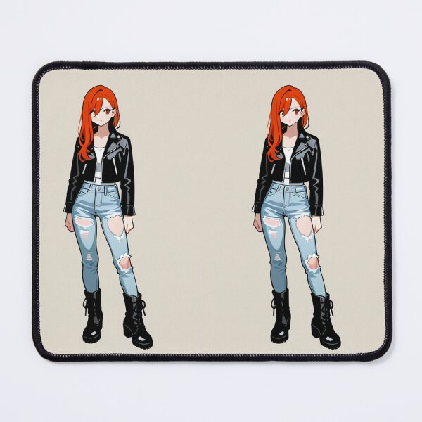 Item preview, Fashion - rocklook redhead woman leather designed and sold by AnimeShin.
