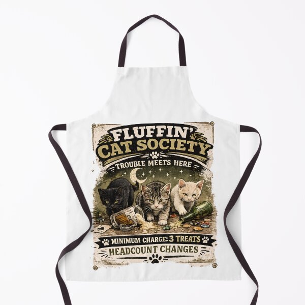 Item preview, Fluffin' Cat Society Vintage Cat Lover Shirt | Funny Kitten Trouble Meets Here Retro Cat Design designed and sold by Backyard Patrol Cat.