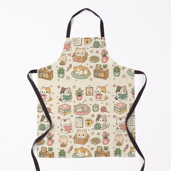 Item preview, Cozy Reading Cats Kawaii Pattern Cool designed and sold by Soft Berry Studio.
