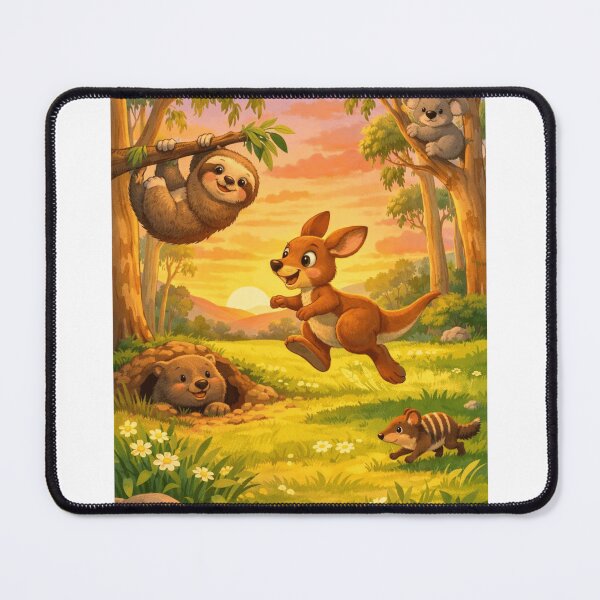 Item preview, Kacper the Kangaroo at Sunset designed and sold by Vivid Trace.