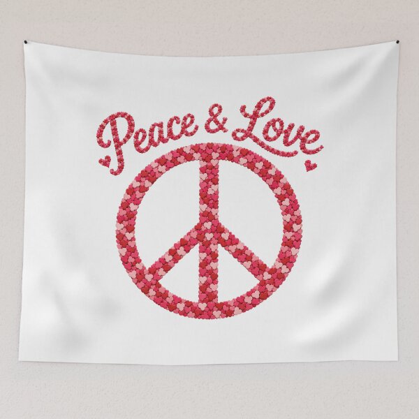 Item preview, Peace & Love Heart Peace Sign designed and sold by HippyRikky.