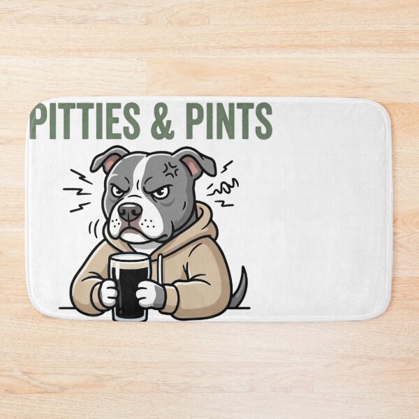 Item preview, Pitties & Pints Do Not Touch Grumpy Pitbull designed and sold by JMDesignHub.