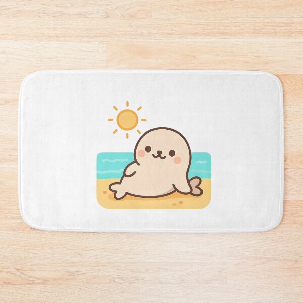 Item preview, Enjoy Today Seal - Cute Kawaii Ocean Sticker designed and sold by foryouandyours.