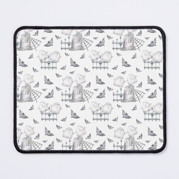 Item preview, Cute Ghost Graveyard Halloween Seamless Pattern designed and sold by SashaZinch.