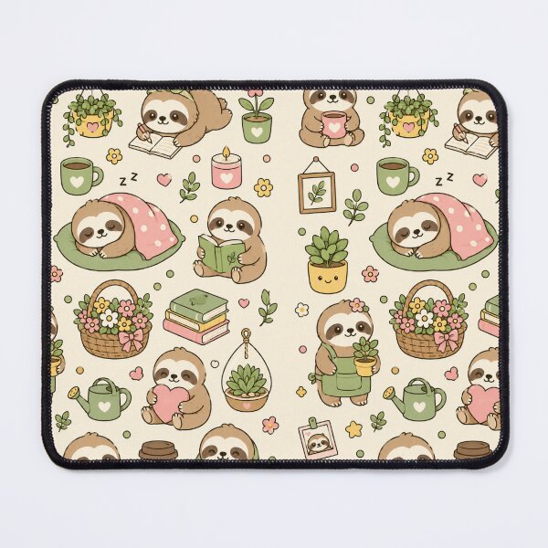 Item preview, Cozy Sloth Garden Dreams Pattern designed and sold by Soft Berry Studio.