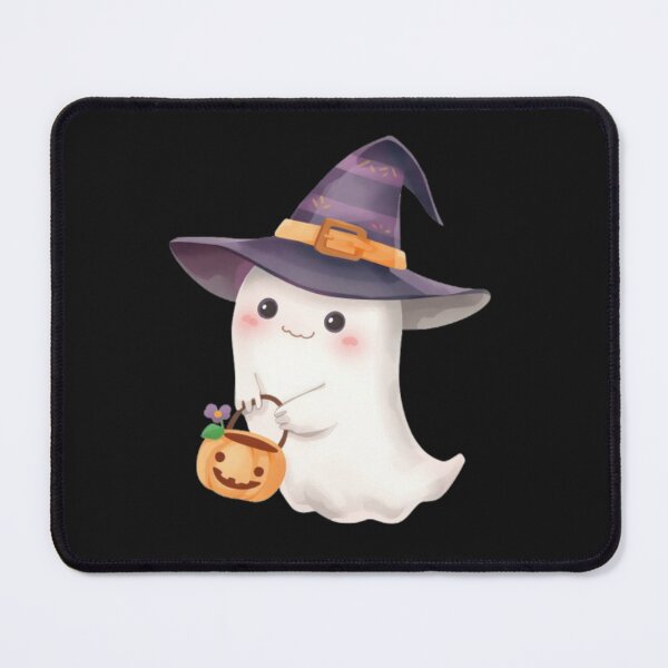 Item preview, Cute Halloween Ghost Girl Holding Pumpkin Basket designed and sold by RareVisuals.