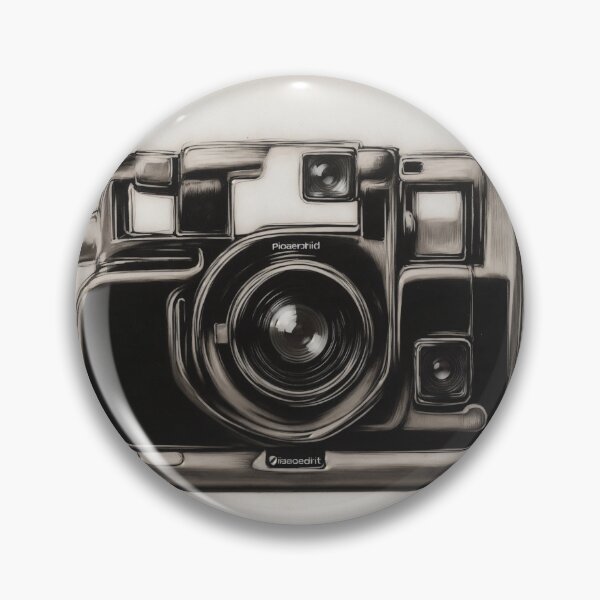 Item preview, Vintage Polaroid Camera Sketch - Retro Photography Art designed and sold by mrshadow113.