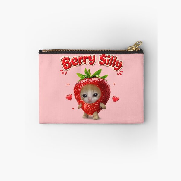 Item preview, Berry Silly Strawberry Cat designed and sold by jeehh.