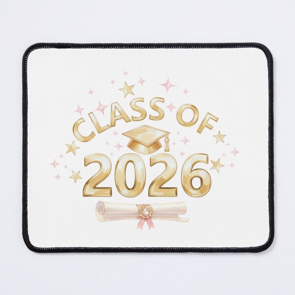 Item preview, Copy of Class of 2026 Graduate with Gold Graduation Hat, Diploma & Gold/Pink Stars designed and sold by JeweledDesigns.