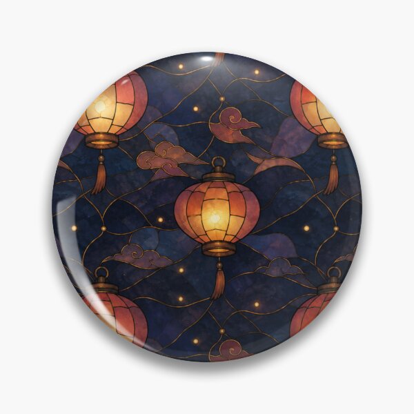 Item preview, Glowing Lanterns Stained Glass Pattern designed and sold by Dresut.
