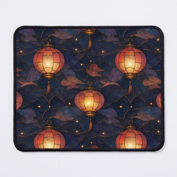 Item preview, Glowing Lanterns Stained Glass Pattern designed and sold by Dresut.