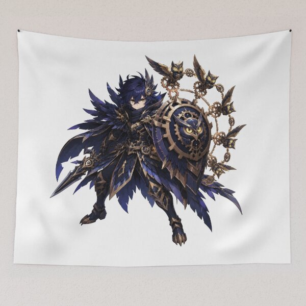 Item preview, Midnight Gear Owl Knight designed and sold by jgvisualarts.