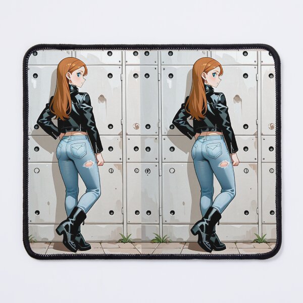 Item preview, Fashion - rockstyl redhead woman leather designed and sold by AnimeShin.