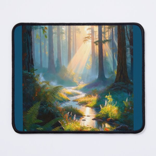 Item preview, Sun-Dappled Enchanted Forest Stream designed and sold by Nexus Space.