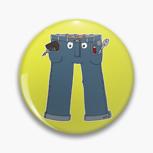 Item preview, Funny Sentient Blue Jeans Cartoon Everyday Struggle designed and sold by MyxaART.
