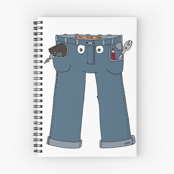 Item preview, Funny Sentient Blue Jeans Cartoon Everyday Struggle designed and sold by MyxaART.