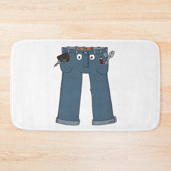 Item preview, Funny Sentient Blue Jeans Cartoon Everyday Struggle designed and sold by MyxaART.