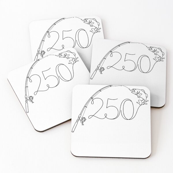 Item preview, 250 Fishing Milestone Bass Angler Line Art designed and sold by JMDesignHub.