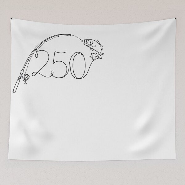 Item preview, 250 Fishing Milestone Bass Angler Line Art designed and sold by JMDesignHub.