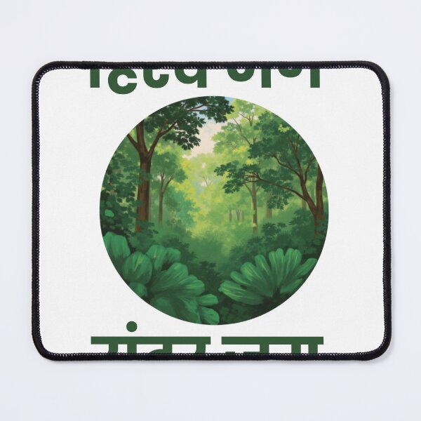 Item preview, हिरवं जग सुंदर जग | Marathi Nature Quote T-Shirt designed and sold by Marathidesigns.