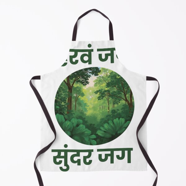 Item preview, हिरवं जग सुंदर जग | Marathi Nature Quote T-Shirt designed and sold by Marathidesigns.