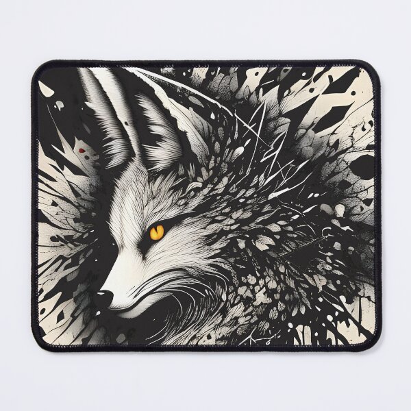 Item preview, Shadow Fox: Abstract Ink Spirit designed and sold by Ikbel Studio.