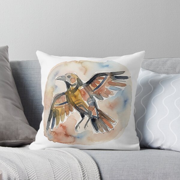 Item preview, Raven Watercolor Design designed and sold by Wild Creative Art.