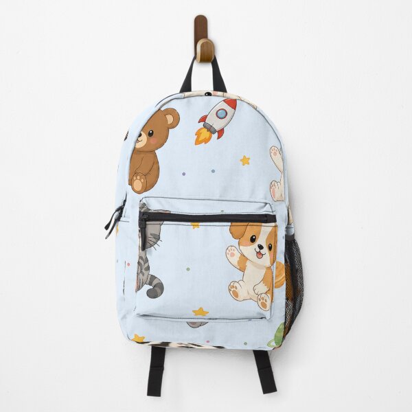 Item preview, Cute Kawaii Animals in Space Seamless Pattern designed and sold by Seculinator.