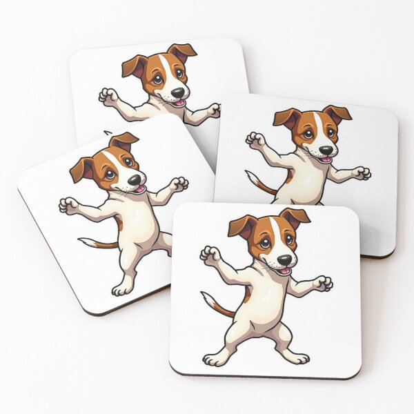 Item preview, Jack Russell Terrier bailando de pie sobre sus patas traseras designed and sold by Prints by Mat.