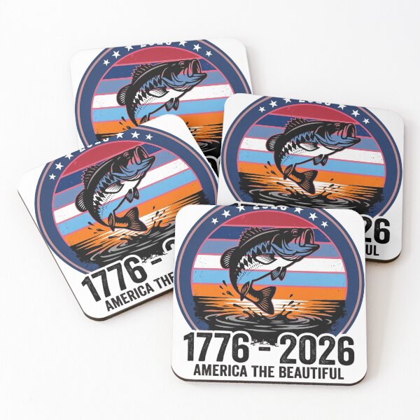 Item preview, Bass Fishing 2026 America The Beautiful Patriot designed and sold by JMDesignHub.