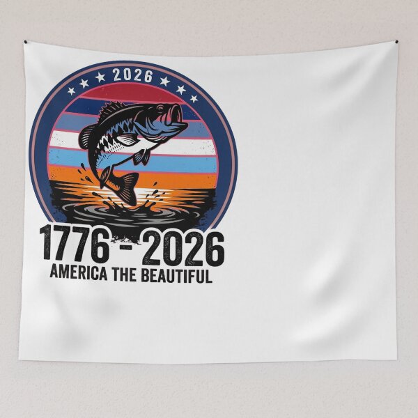 Item preview, Bass Fishing 2026 America The Beautiful Patriot designed and sold by JMDesignHub.