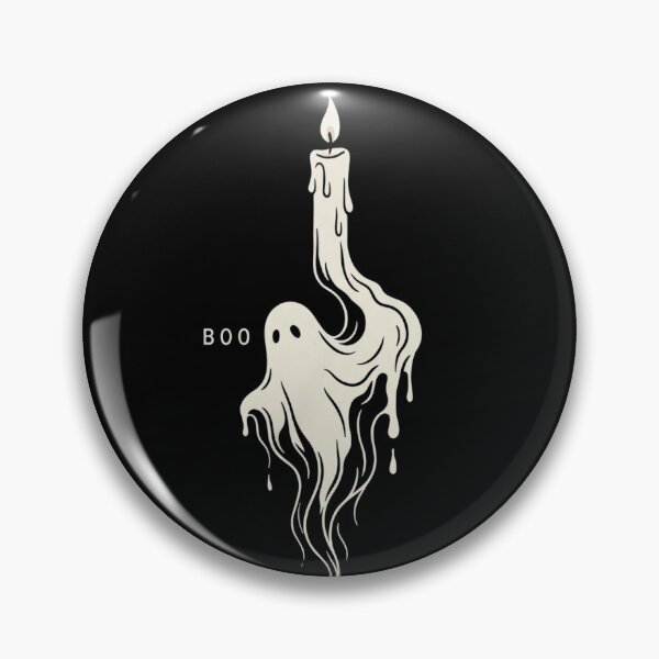 Item preview, Spooky Ghost Candle Boo - Minimalist Dark Aesthetic Halloween designed and sold by vybrex.