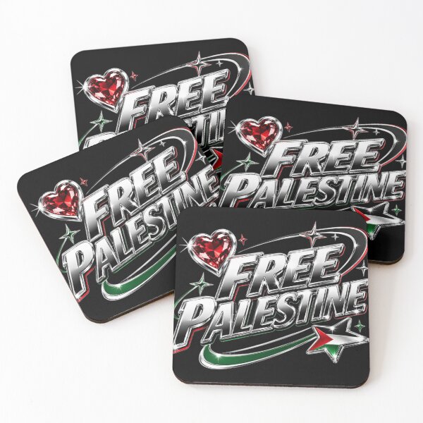 Item preview, Free Palestine Y2K Chrome Star Design designed and sold by Dollette Heaven.