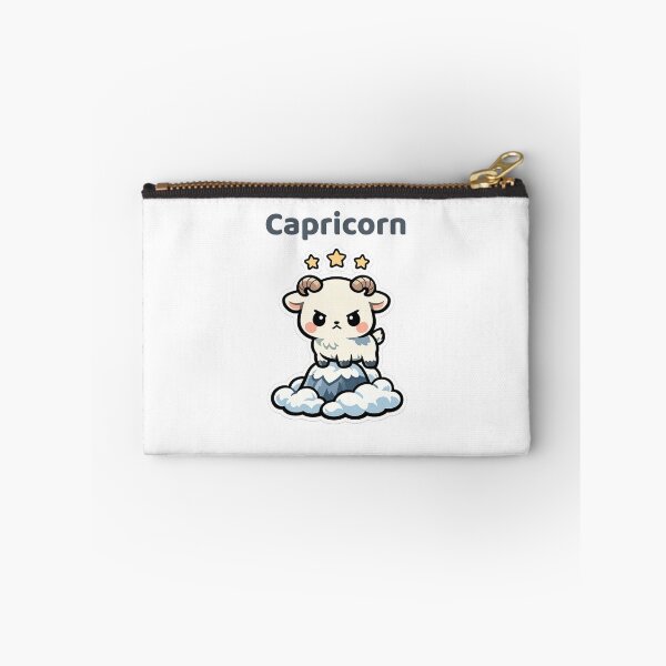 Item preview, Cute Capricorn Zodiac Mountain Goat Kawaii Astrology designed and sold by creativiteemom.