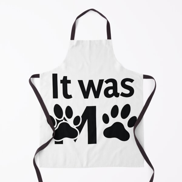 Item preview, It was me with dog and cat paw prints designed and sold by Prints by Mat.