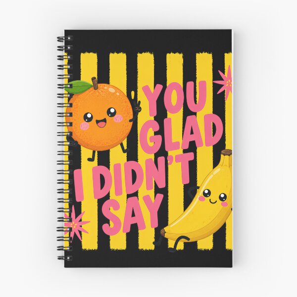Item preview, Striped Preppy You Glad I Didn't Say Banana Orange Funny Fruit Pun designed and sold by VGAfanatic.