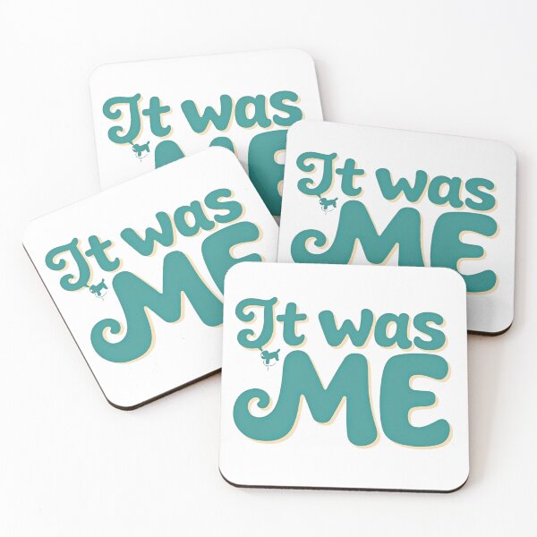 Item preview, It was me with little dog hanging on letter designed and sold by Prints by Mat.