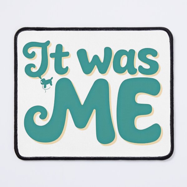 Item preview, It was me with little dog hanging on letter designed and sold by Prints by Mat.