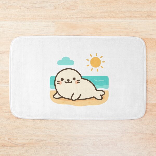 Item preview, Enjoy Today Seal - Cute Kawaii Ocean Sticker designed and sold by foryouandyours.