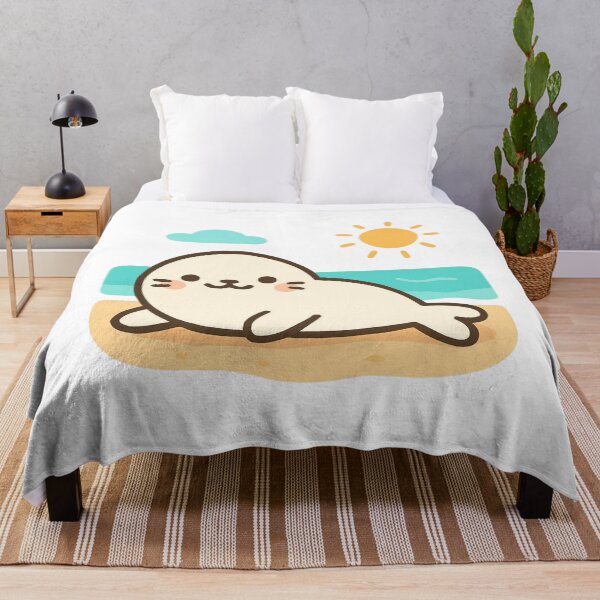 Item preview, Enjoy Today Seal - Cute Kawaii Ocean Sticker designed and sold by foryouandyours.