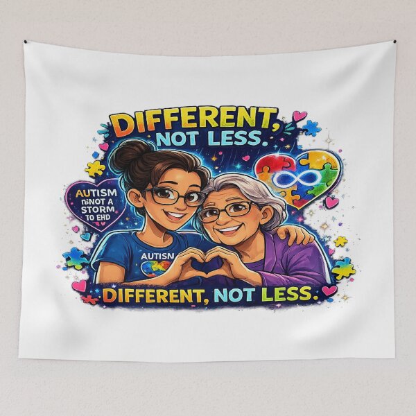 Item preview, Diiferent not Less designed and sold by Mother Daughter Drawings .