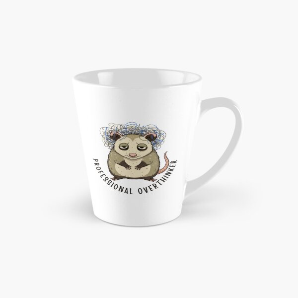 Item preview, Professional Overthinker – Anxious Possum Humor designed and sold by ChernotytskaArt.