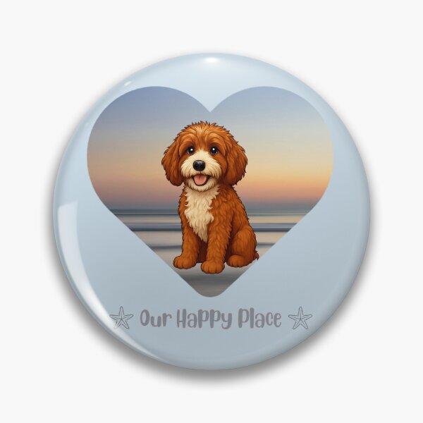 Item preview, Leo Doodle in his happy place - the beach designed and sold by Doodles Down South.