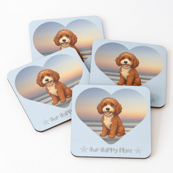Item preview, Leo Doodle in his happy place - the beach designed and sold by Doodles Down South.