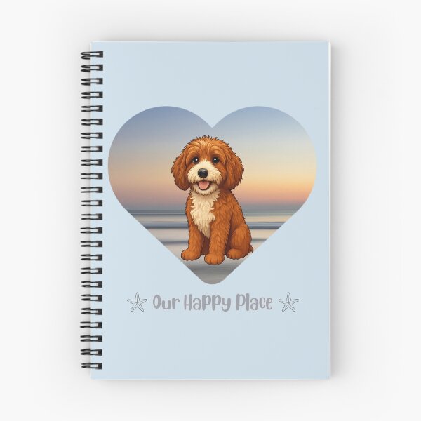 Item preview, Leo Doodle in his happy place - the beach designed and sold by Doodles Down South.