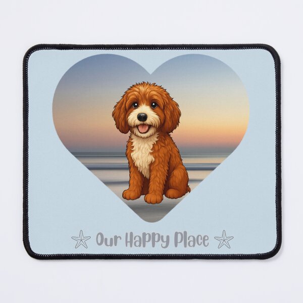 Item preview, Leo Doodle in his happy place - the beach designed and sold by Doodles Down South.
